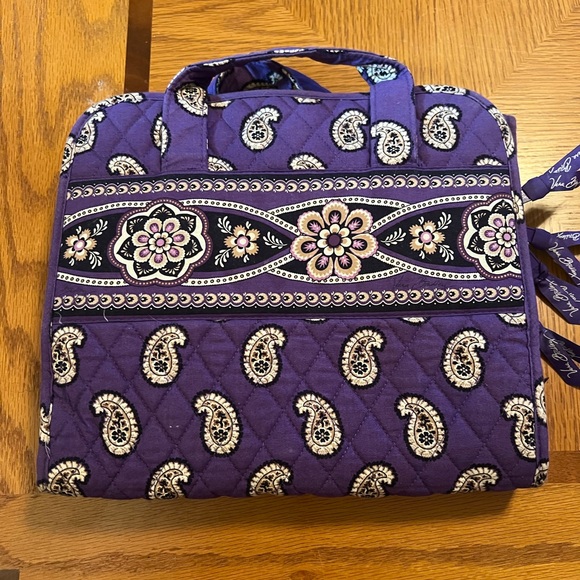 Vera Bradley Purple Paisley Travel Storage Accessories Bag - Picture 7 of 10
